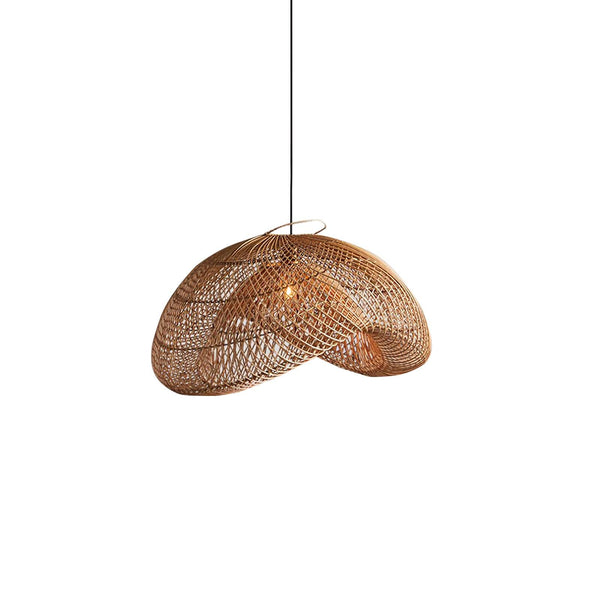 Ritta Rustic Ritta Rattan Pendant Light, Living Room