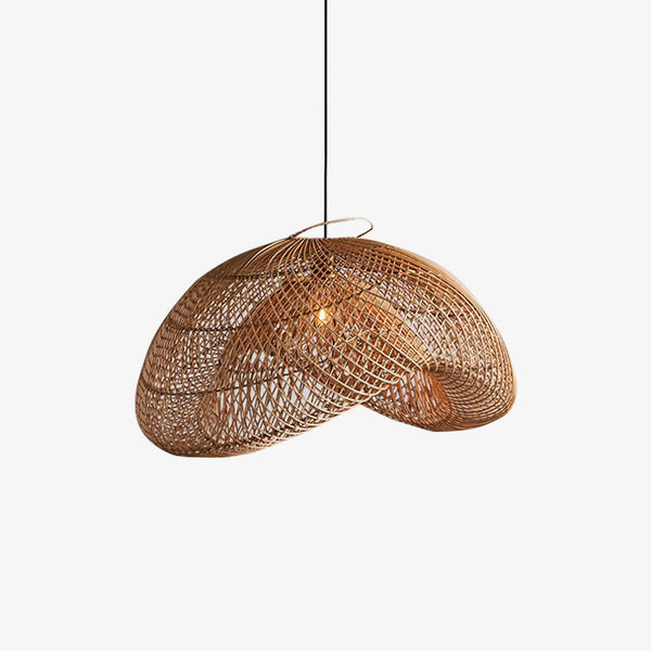 Ritta Rustic Ritta Rattan Pendant Light, Living Room
