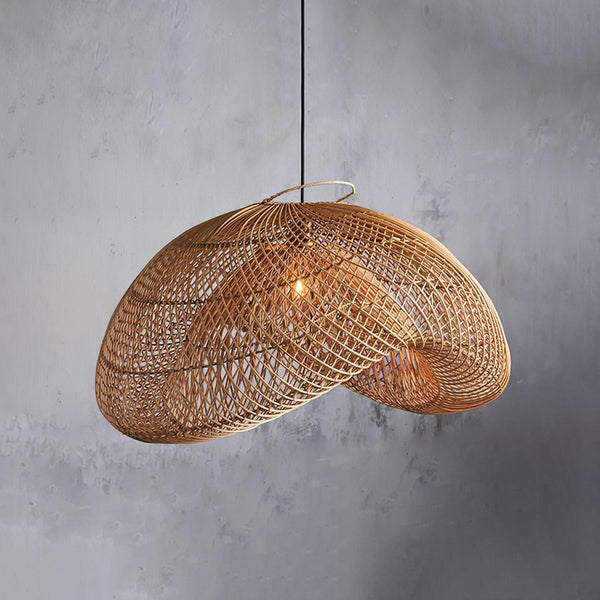 Ritta Rustic Ritta Rattan Pendant Light, Living Room