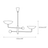 SilvaSculptural Industrial Chandelier