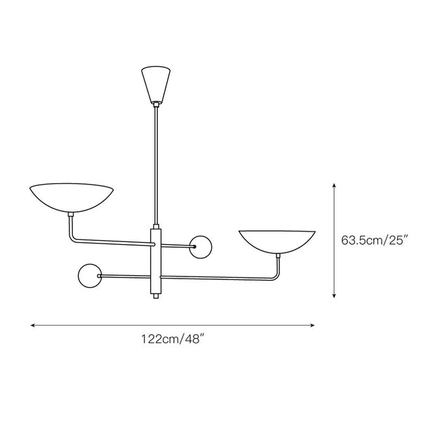 SilvaSculptural Industrial Chandelier