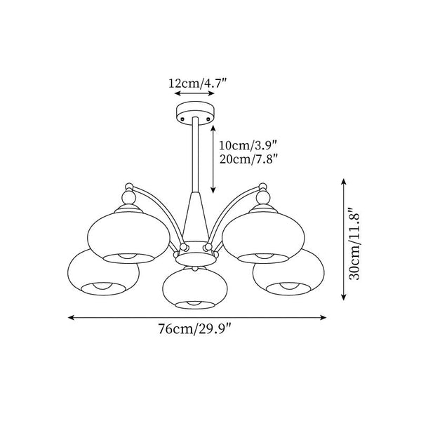 Valentina RetroChandelier Cluster
