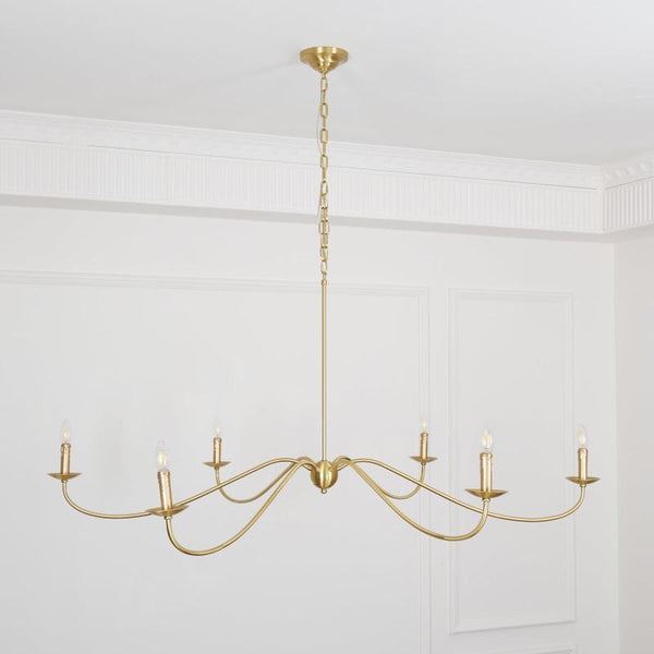 Silva Chandeliers Candle-style Arc Farmhouse