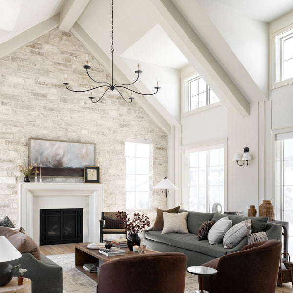 Silva Chandeliers Candle-style Arc Farmhouse