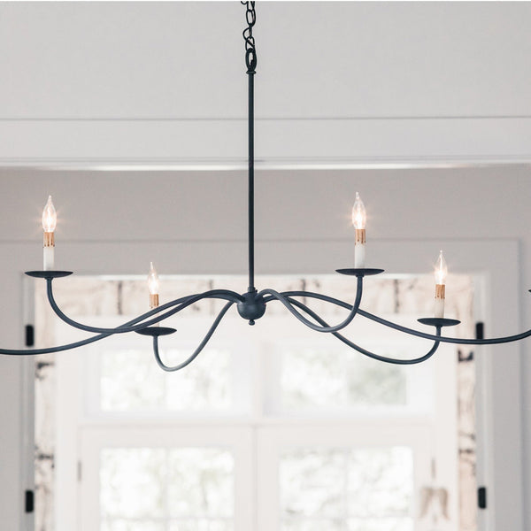 Silva Chandeliers Candle-style Arc Farmhouse