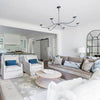 Silva Chandeliers Candle-style Arc Farmhouse