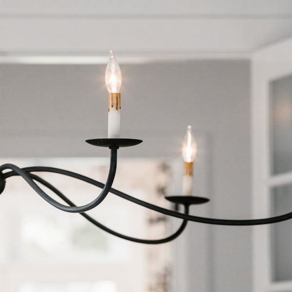 Silva Chandeliers Candle-style Arc Farmhouse