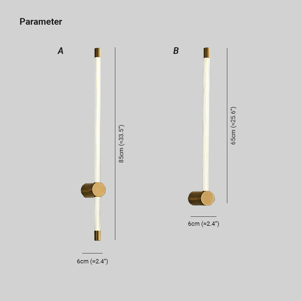 Arisha Linear LED Wall Light Gold