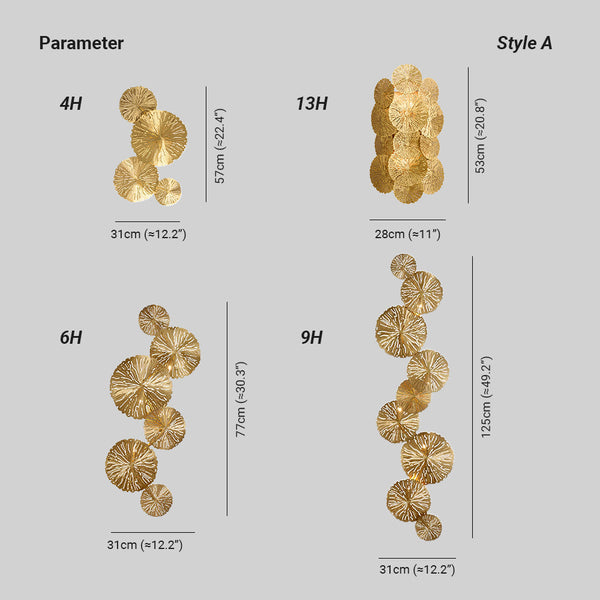 Kristy Lotus Leaf Wall Sconce