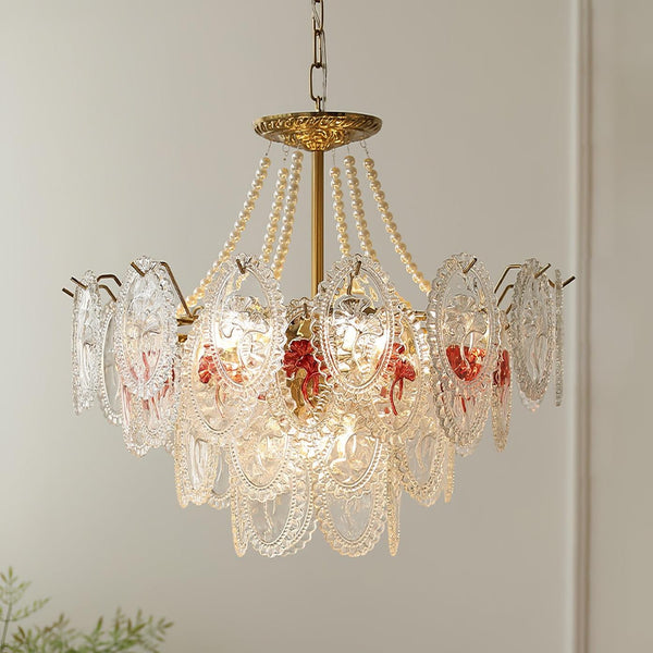 Kristy Chandelier Lustrous pearls