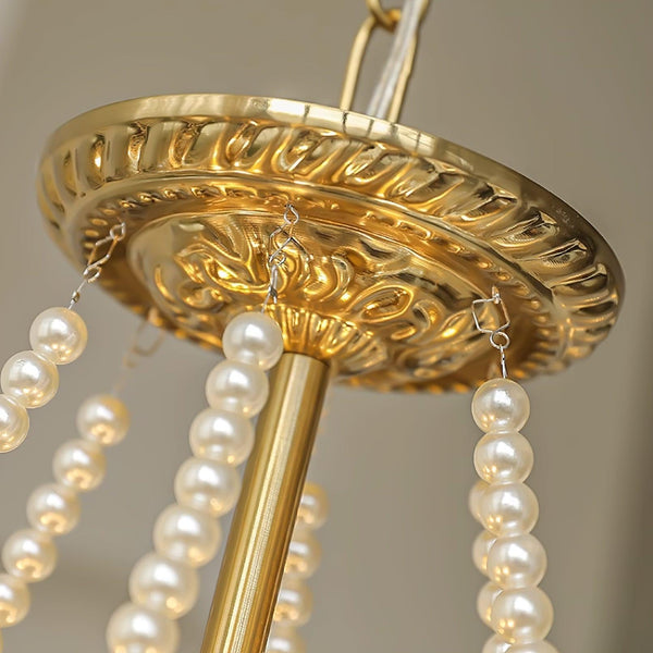 Kristy Chandelier Lustrous pearls
