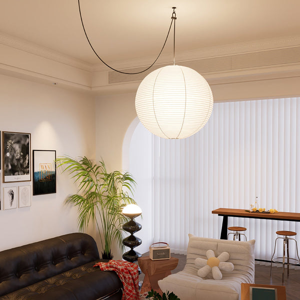 Ritta Pendant Swag Light Mulberry Silk