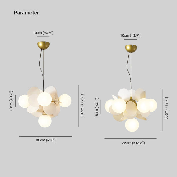 Aria Multicolored Flower Branch Chandelier Living Room