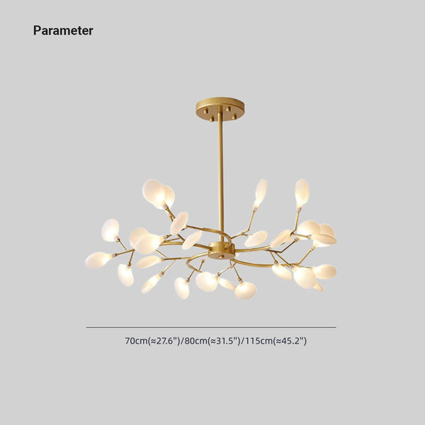 Olivia Unique Branch Firefly Art Deco Chandelier Living Room