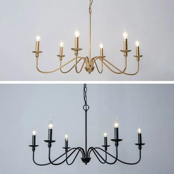 Silva Retro Vintage Candle Chandelier