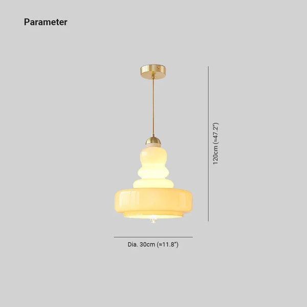 Lumora French Modern Kitchen Pendant Light Glass