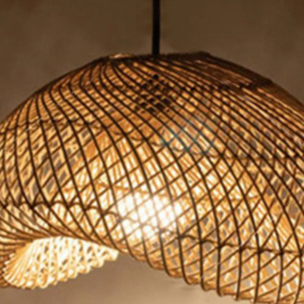 Ritta Rustic Ritta Rattan Pendant Light, Living Room