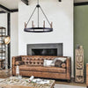 Silva Modern Industrial LED Chandelier Living Room