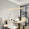 Muto Designer Linear Rod Shaped Pendant Light, Wood
