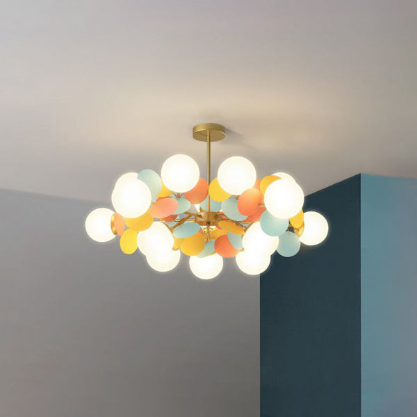 Aria Multicolored Flower Branch Chandelier Living Room