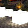 Ray Minimalist Square Acrylic Outdoor Ground Lamp