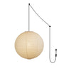 Ritta Pendant Swag Light Mulberry Silk