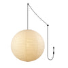 Ritta Pendant Swag Light Mulberry Silk