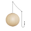 Ritta Pendant Swag Light Mulberry Silk