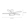 NielsenCeiling Fan Light 52″ Wood Color