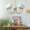 Aria Retro Art Deco Globe Chandelier
