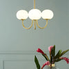 Aria Retro Art Deco Globe Chandelier