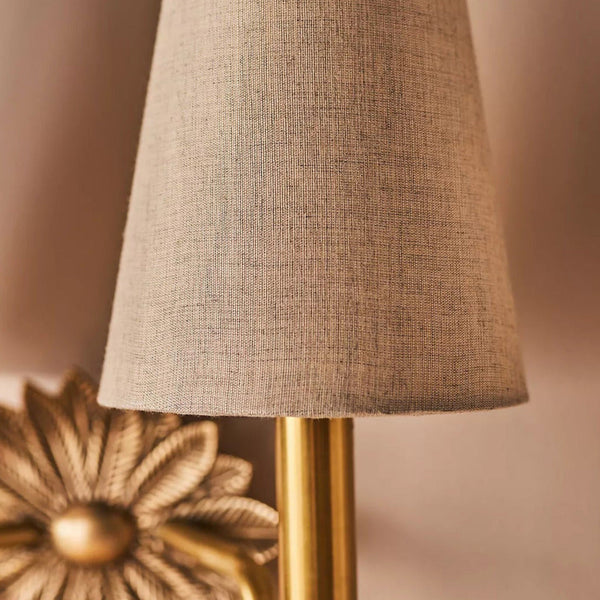 Silva Floral Backplate Wall Lamp