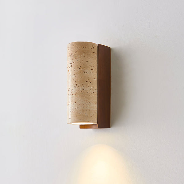 Ritta NaturalTravertine Wall Lamp