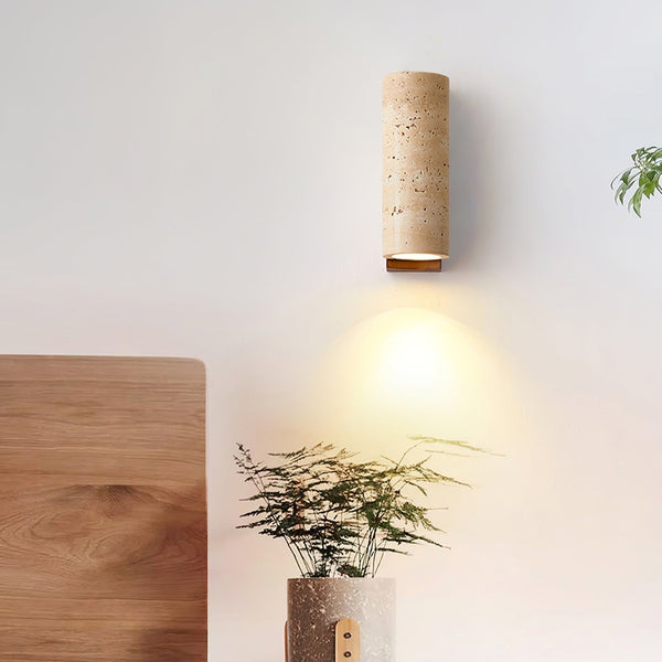 Ritta NaturalTravertine Wall Lamp