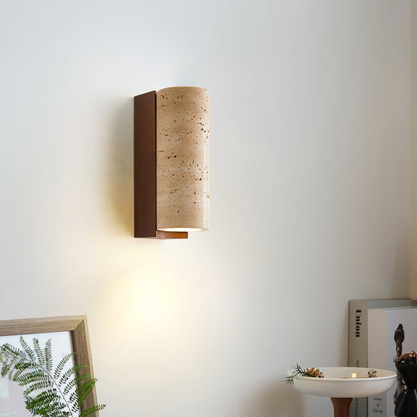 Ritta NaturalTravertine Wall Lamp