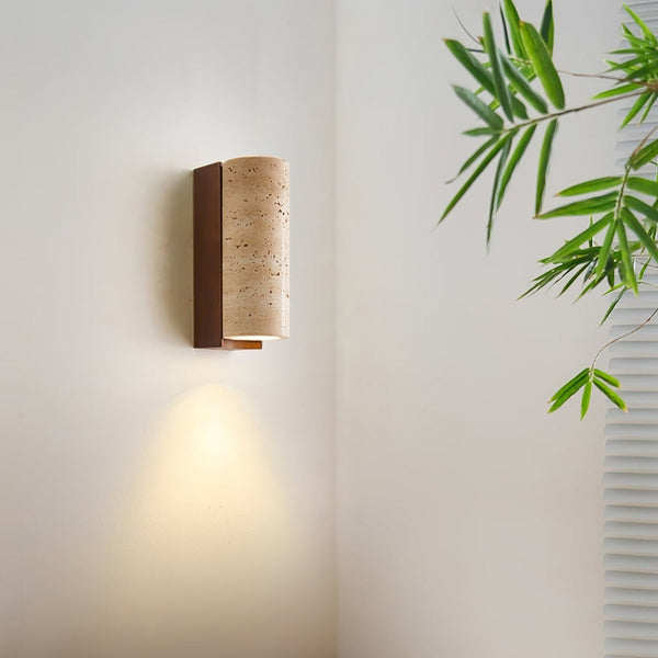Ritta NaturalTravertine Wall Lamp