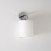 Silva Cylindrical Fabric Shade Wall Lamp Farmhouse