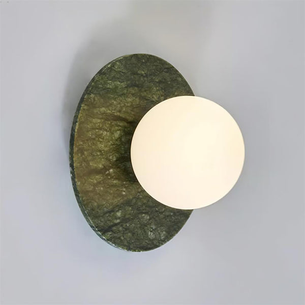 Avi Minimalist Globe Marble Wall Lamp
