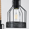 Epoch Hemp Rope Industrial Grenade Chandelier
