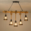 Epoch Hemp Rope Industrial Grenade Chandelier