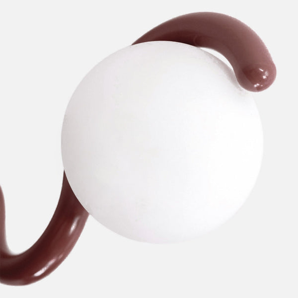 Aria Linear Chandelier Red&Silver