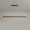 Muto Designer Linear Rod Shaped Pendant Light, Wood