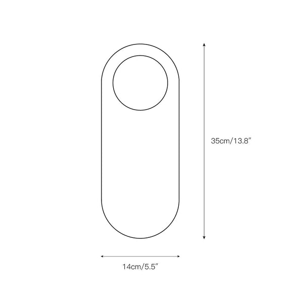 Avi Oval Wall LampMarble