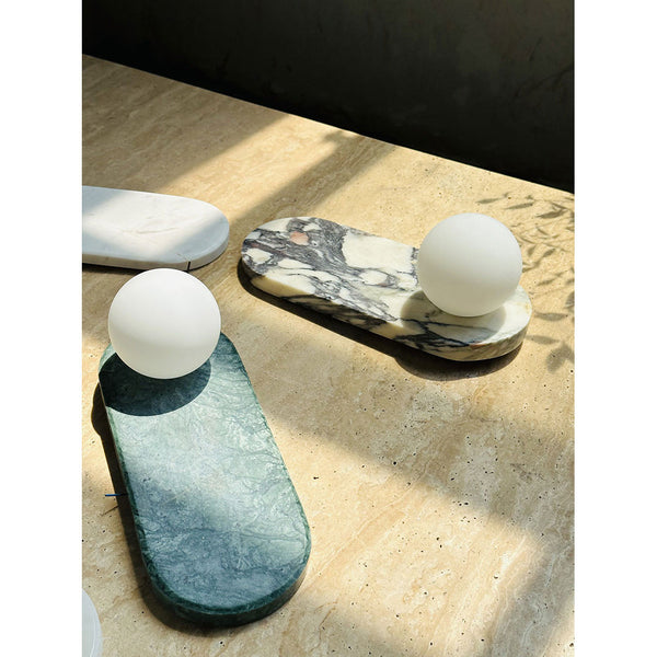 Avi Oval Wall LampMarble