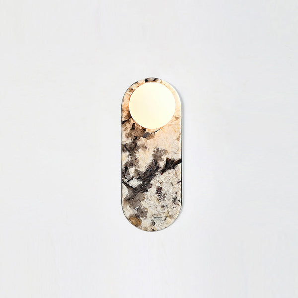 Avi Oval Wall LampMarble