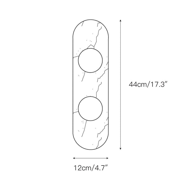 Avi Marble Wall Lamp