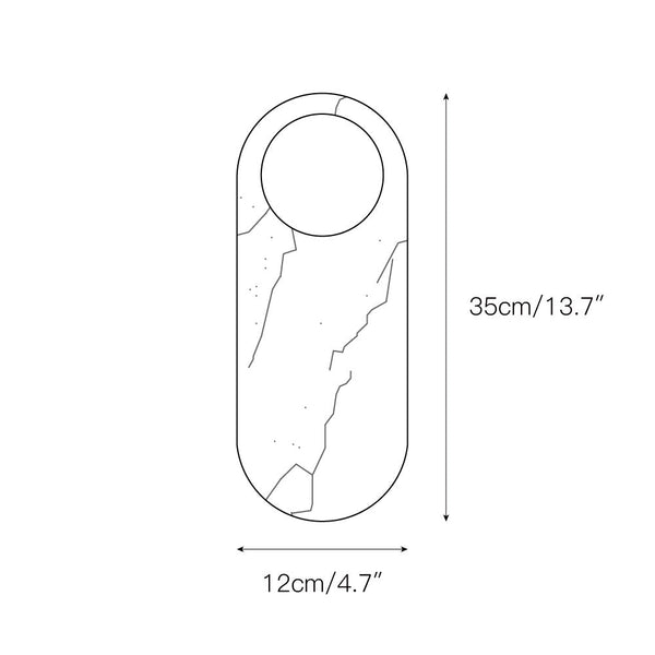 Avi Marble Wall Lamp