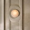 Kristy Minimalist Round Alabaster Wall Lamp