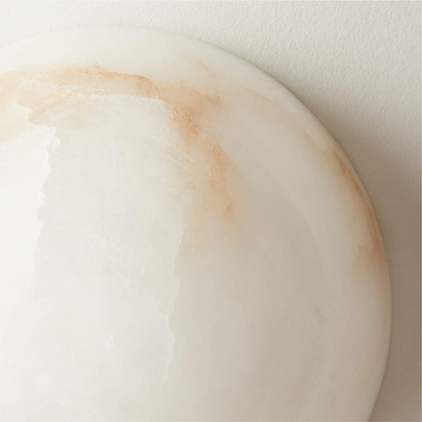 Kristy Minimalist Round Alabaster Wall Lamp