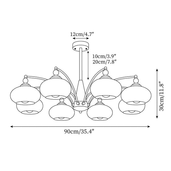 Valentina RetroChandelier Cluster